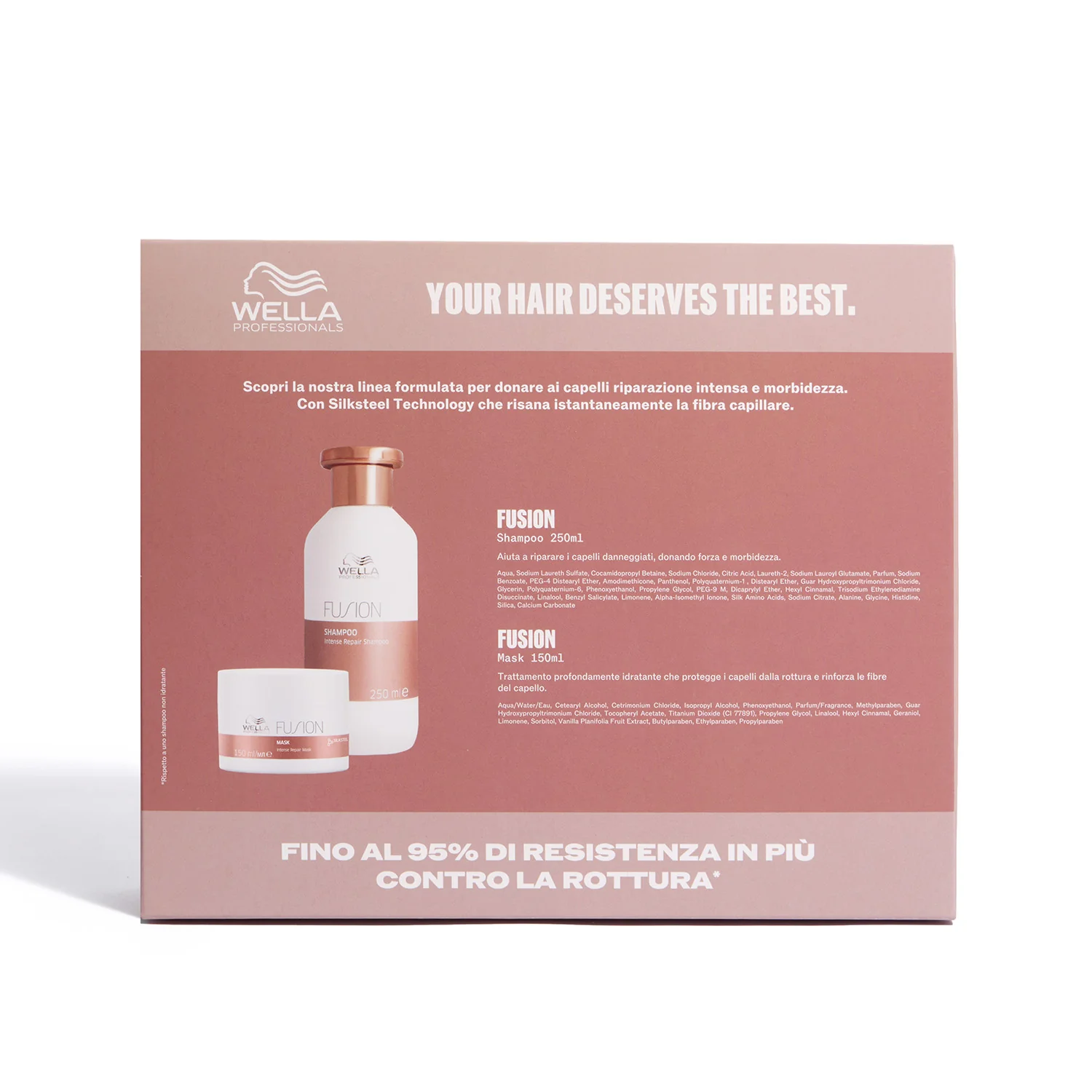 Set de regalo navideño Fusion - Champú y mascarilla - Sets de regalo para el cabello, champú fortalecedor