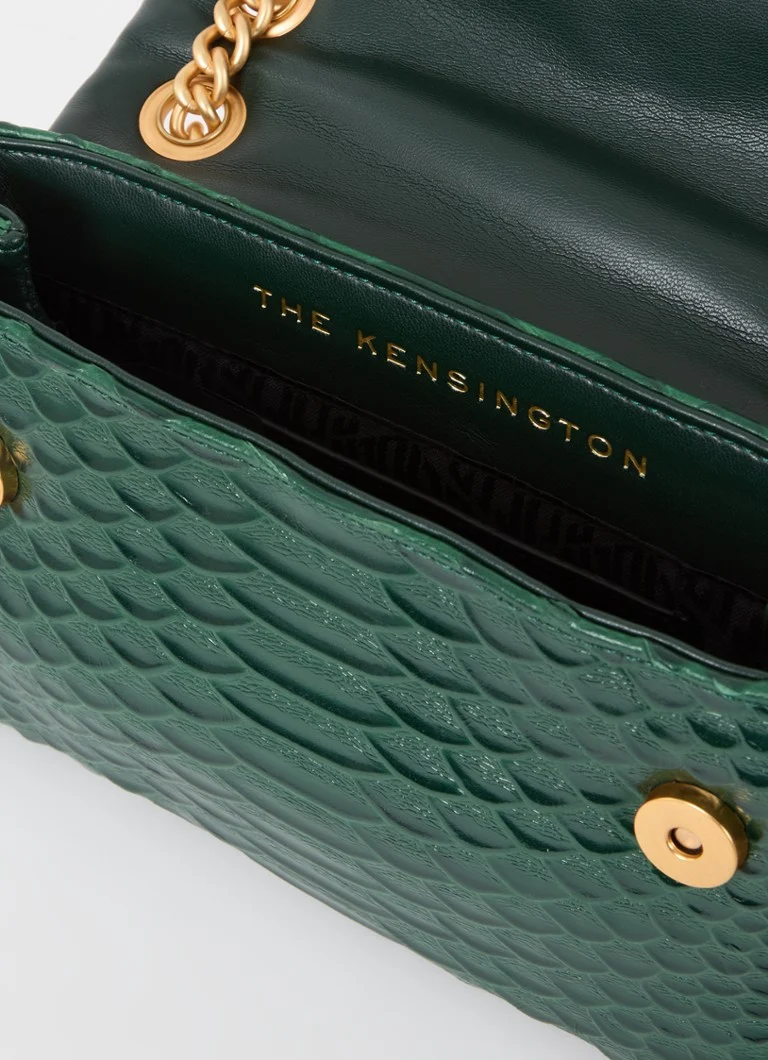 Prošívaná kožená kabelka přes rameno Kurt Geiger Kensington Mini