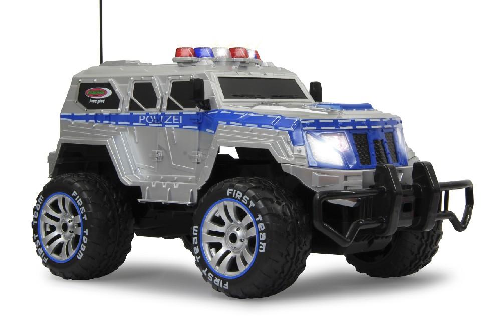 Jamara e.K. JAMARA Polizei Panzerwagen Monstertruck 1:12 27MHz LED inkl. Akku & Ladegerät