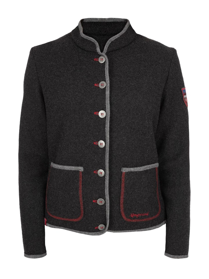 Almgwand Strickjacke STANSKOGEL in anthrazit günstig kaufen