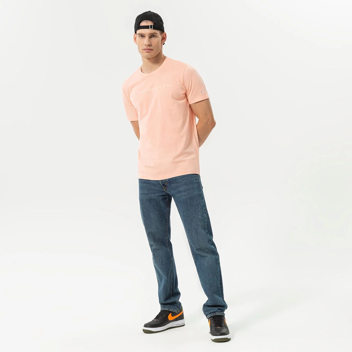 CHAMPION T-SHIRT CREWNECK TEE Rosa