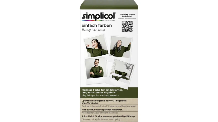 Simplicol Textilfarbe Intensiv Wald-Grün 150 ml