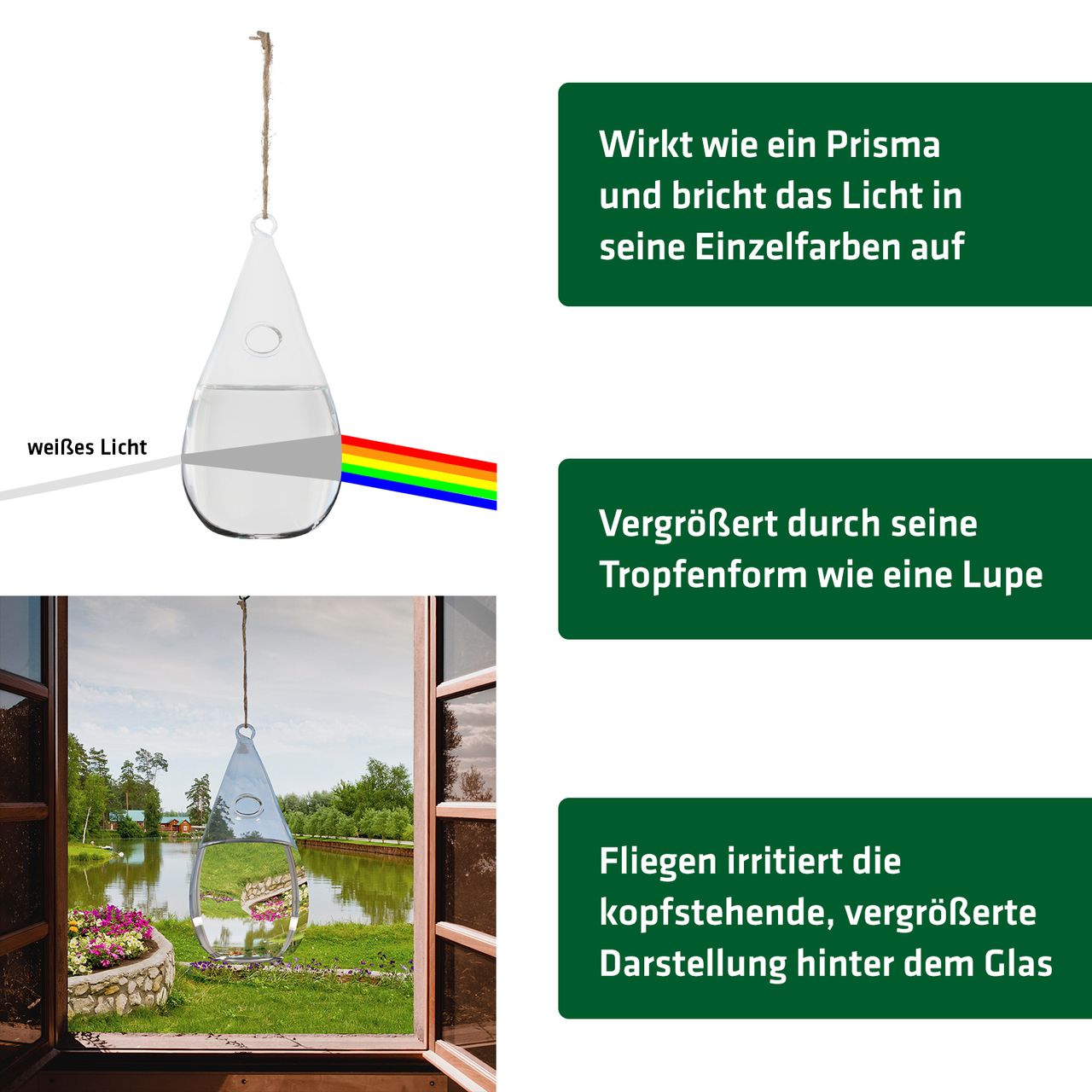 Tevigo Gardigo Fliegen-Frei Glas
