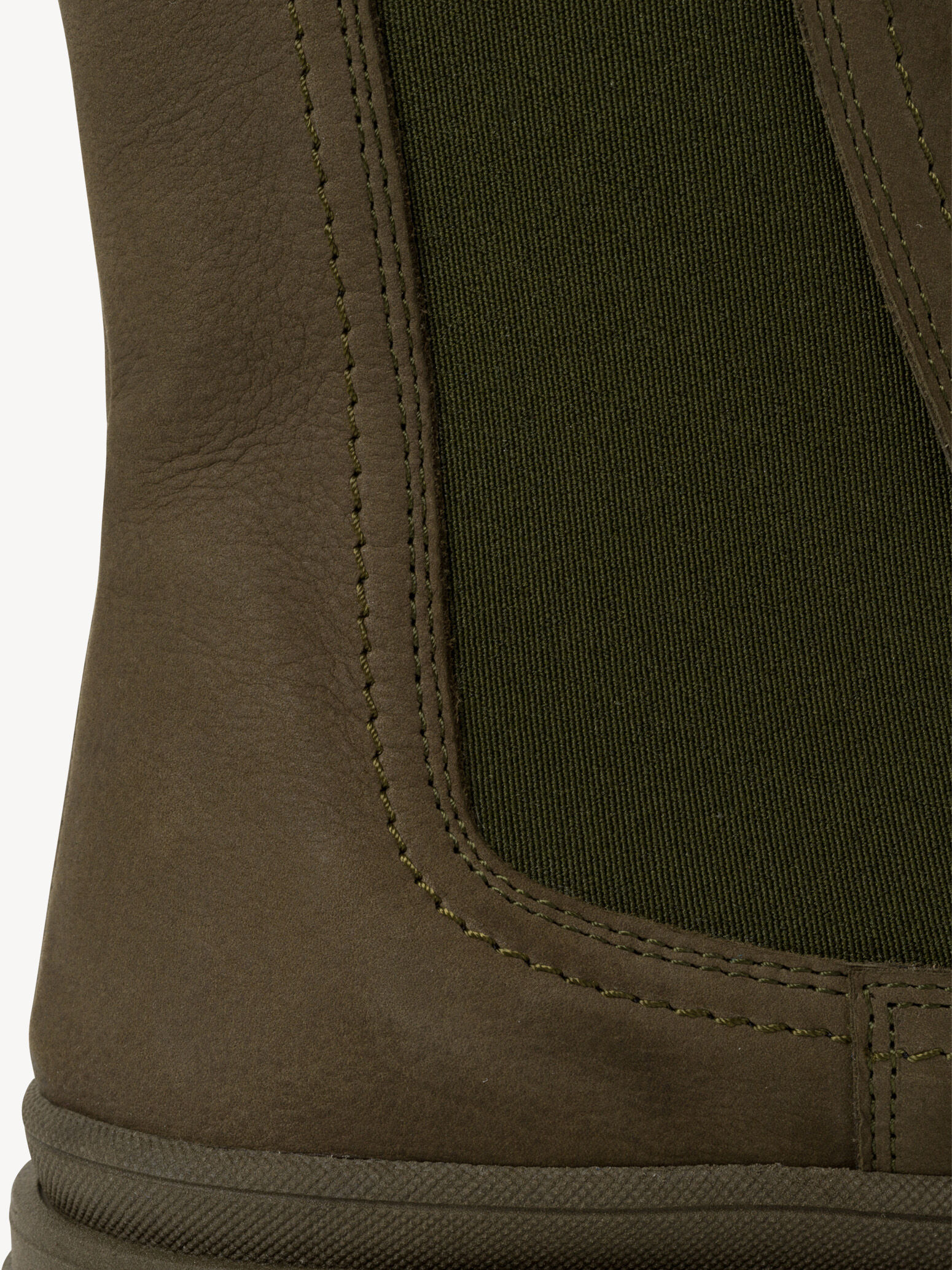 Bottine Chelsea en cuir - vert
