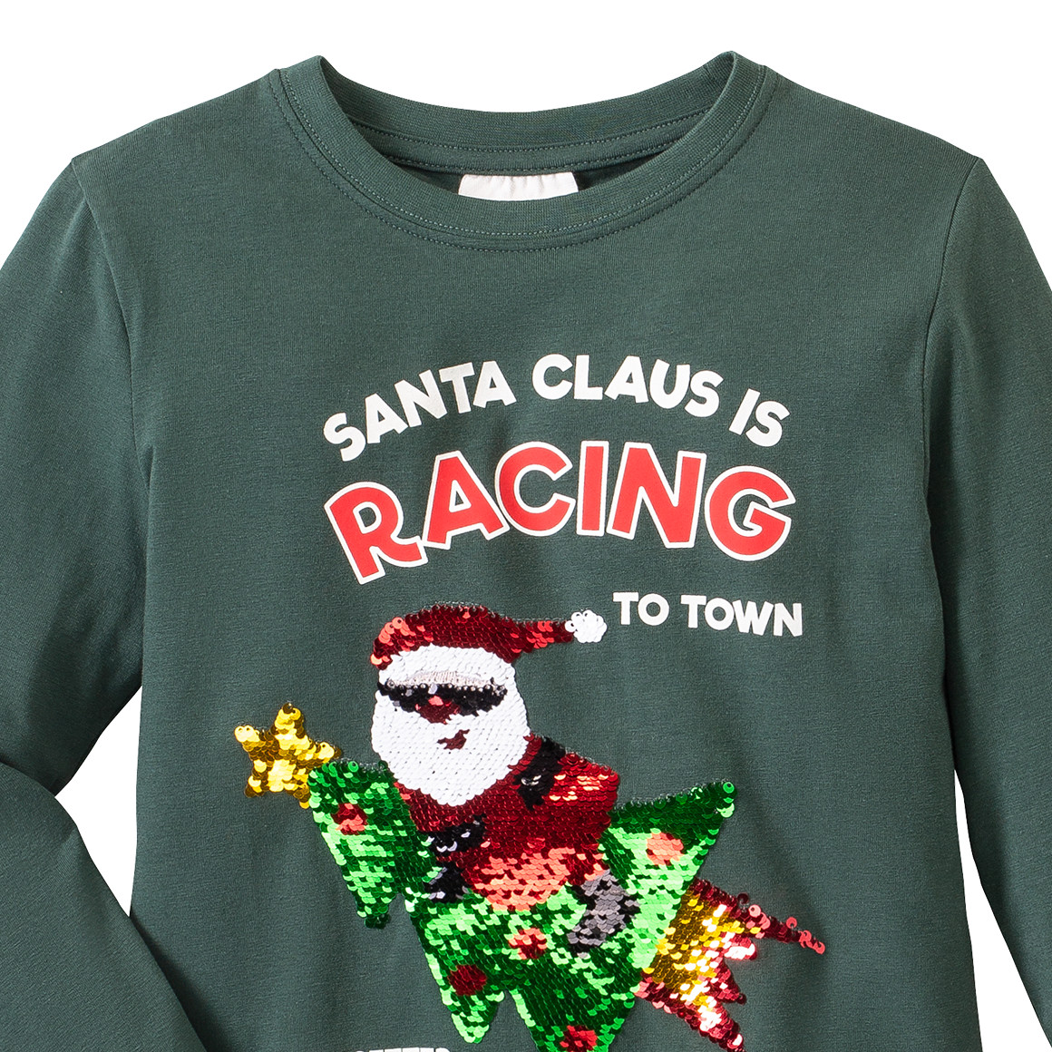 Jungen Langarmshirt mit Weihnachts-Motiv