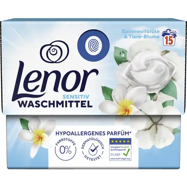Vollwaschmittel Flüssig All-in-1 Pods Sensitiv 15WL