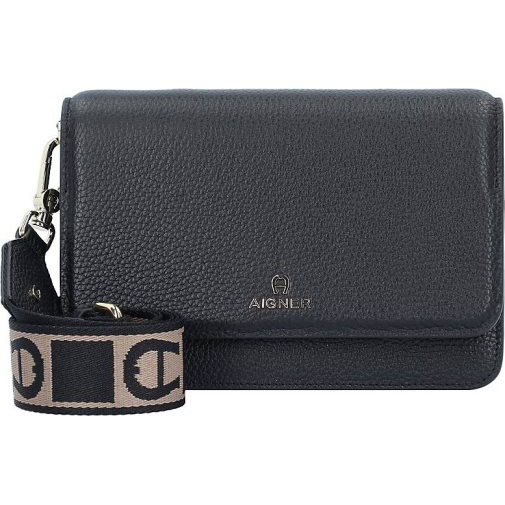 AIGNER Wallet On Strap Clutch Tasche RFID Schutz Leder 19.5 cm