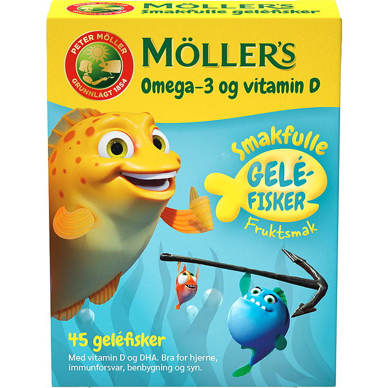 Möller's Möller`s Omega -3 45 stk fisk frukt