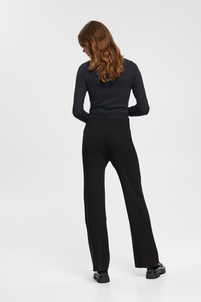 High-Rise-Rippstrickhose