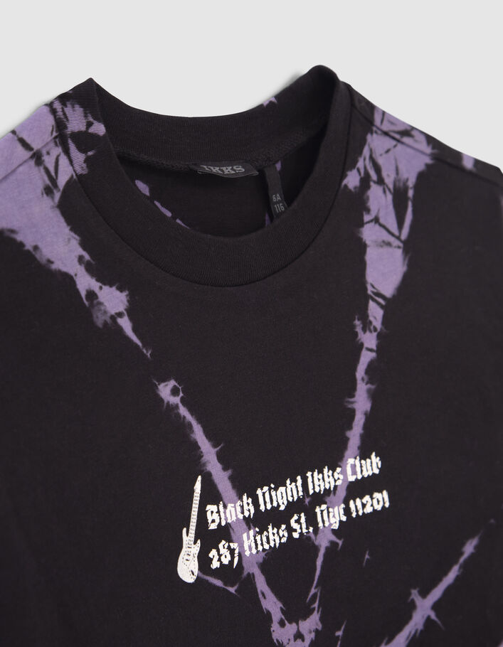 T-shirt violet all-over tie and dye garçon