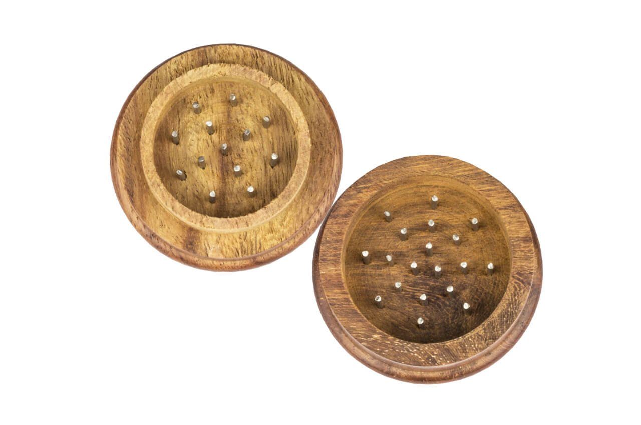 Weedness Kräutermühle Holz Grinder aus Ebenholz handgefertigt Cruncher Crusher Wood