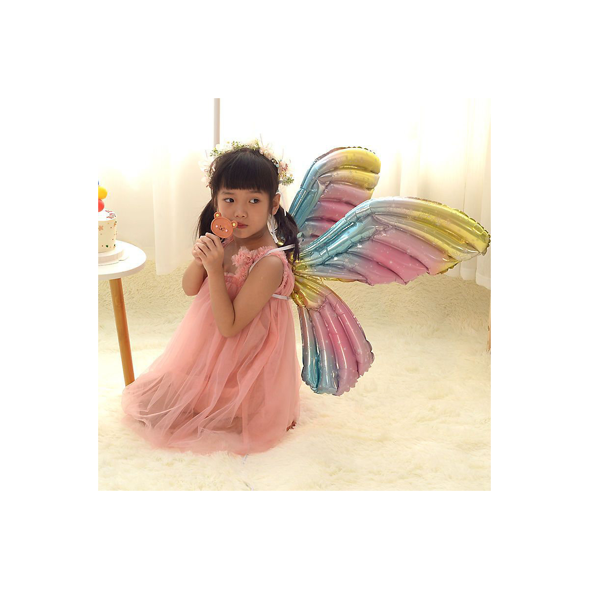 kinderparty dekorationen 1 Schmetterlingsflügelballon
