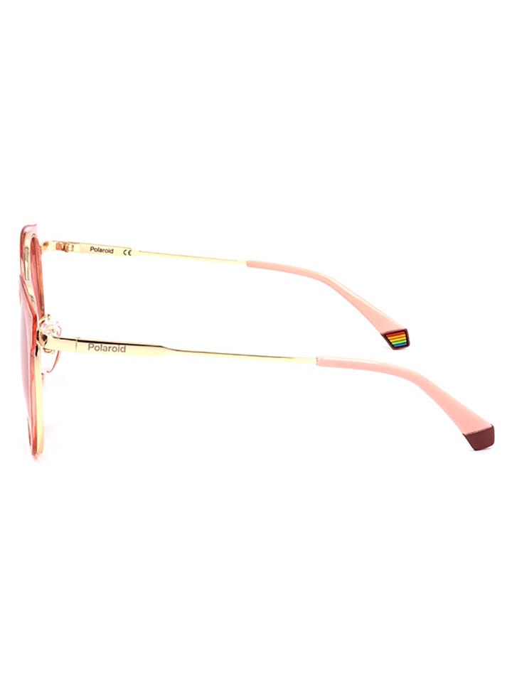 Polaroid Damen-Sonnenbrille in Roségold/ Rosa günstig kaufen 55