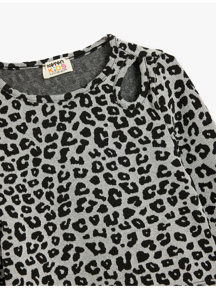 KOTON Bluse in Grau Gemustert günstig kaufen