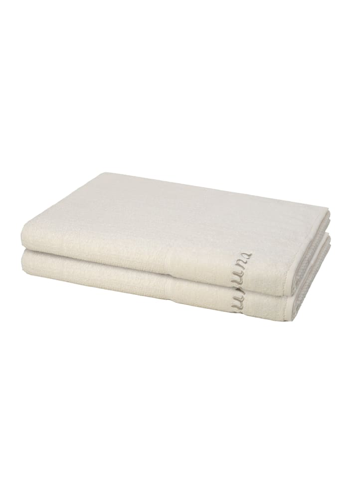 Möve for Frottana 2 X Saunatuch im Set Pearl in Ivory günstig kaufen 80 x 200 cm