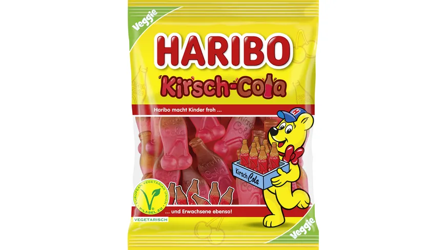 Haribo Fruchtgummi Kirsch-Cola Veggie 175 g