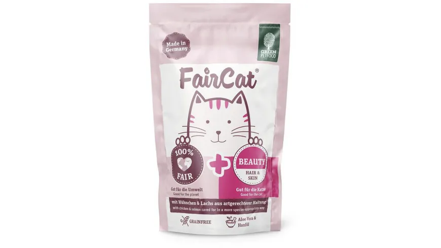 FairCat Beauty Hair & Skin mit Hühnchen und Lachs aus artgerechterer Haltung 85 g