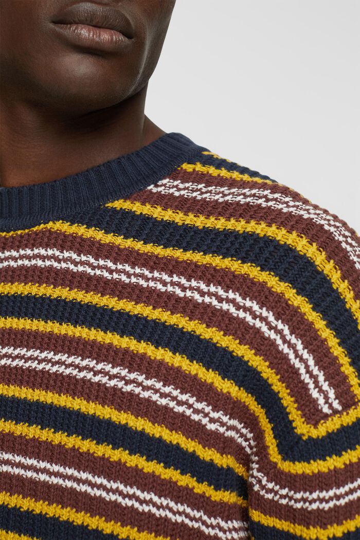 Gestreifter Pullover aus Wollmix