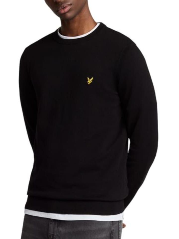 Lyle & Scott Strickpullover in Schwarz günstig kaufen