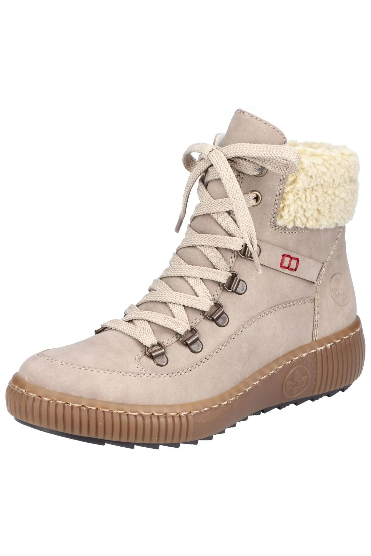 Rieker  Stiefelette - Grau - Flacher Absatz