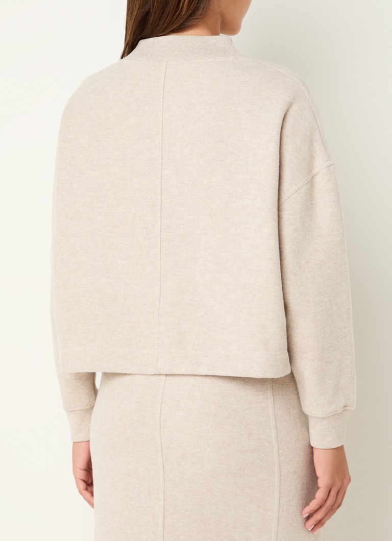 Moscow Darn sweater with stand-up collar