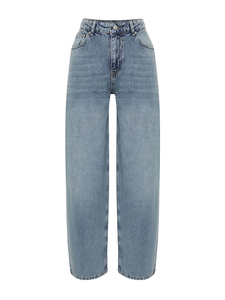 trendyol Jeans - Mom fit - in Blau günstig kaufen
