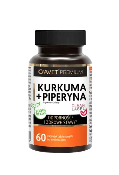 Avet Premium Kurkuma + Piperin 60 kapsula