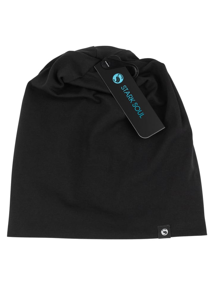 Stark Soul® Slouch Beanie Mütze Unisex in Schwarz günstig kaufen onesize