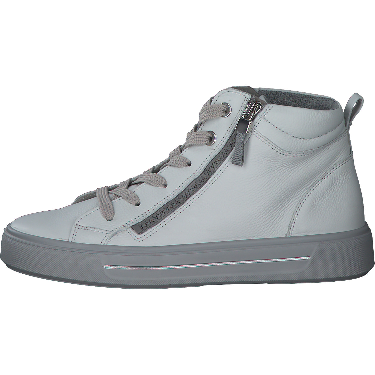 Ara Courtyard 2.0 27404, Sneakers High, Damen, Nebbia/Grau/Silber