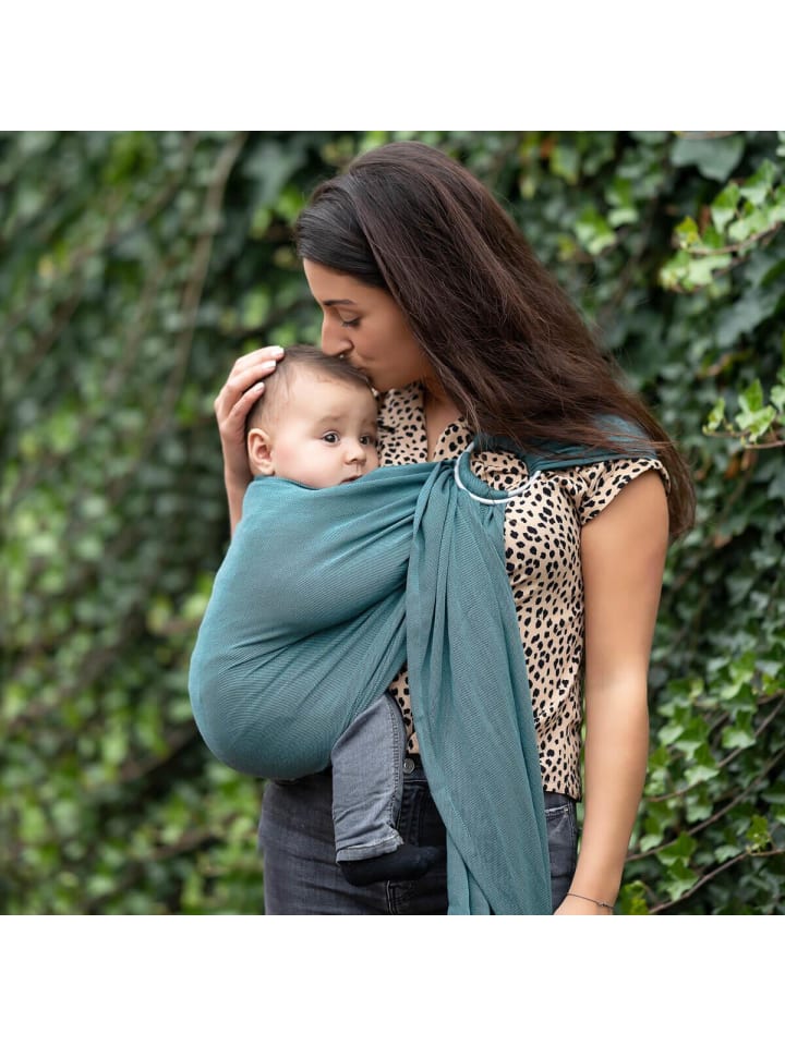 Hoppediz Babytragetuch Ring-Sling ultraleicht in Hamburg forest günstig kaufen 70 x 200 cm