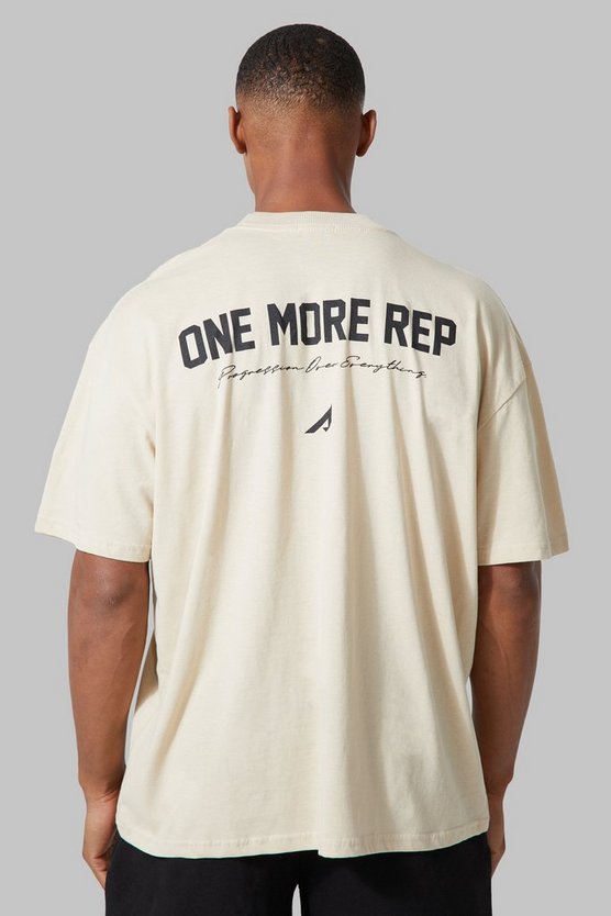 Oversize Active T-Shirt mit One More Rep Print