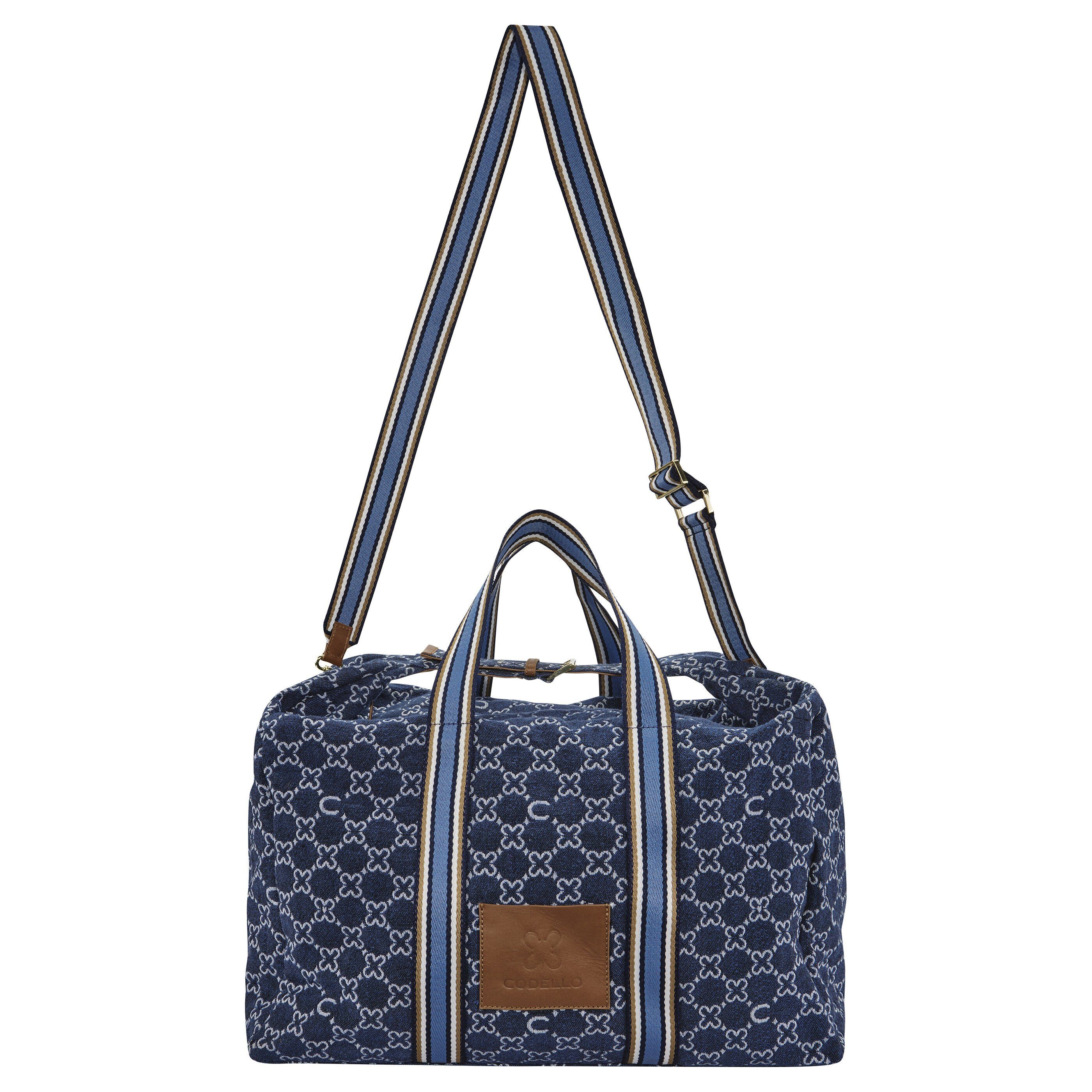 Codello Reisetasche Monogramm, aus Canvas
