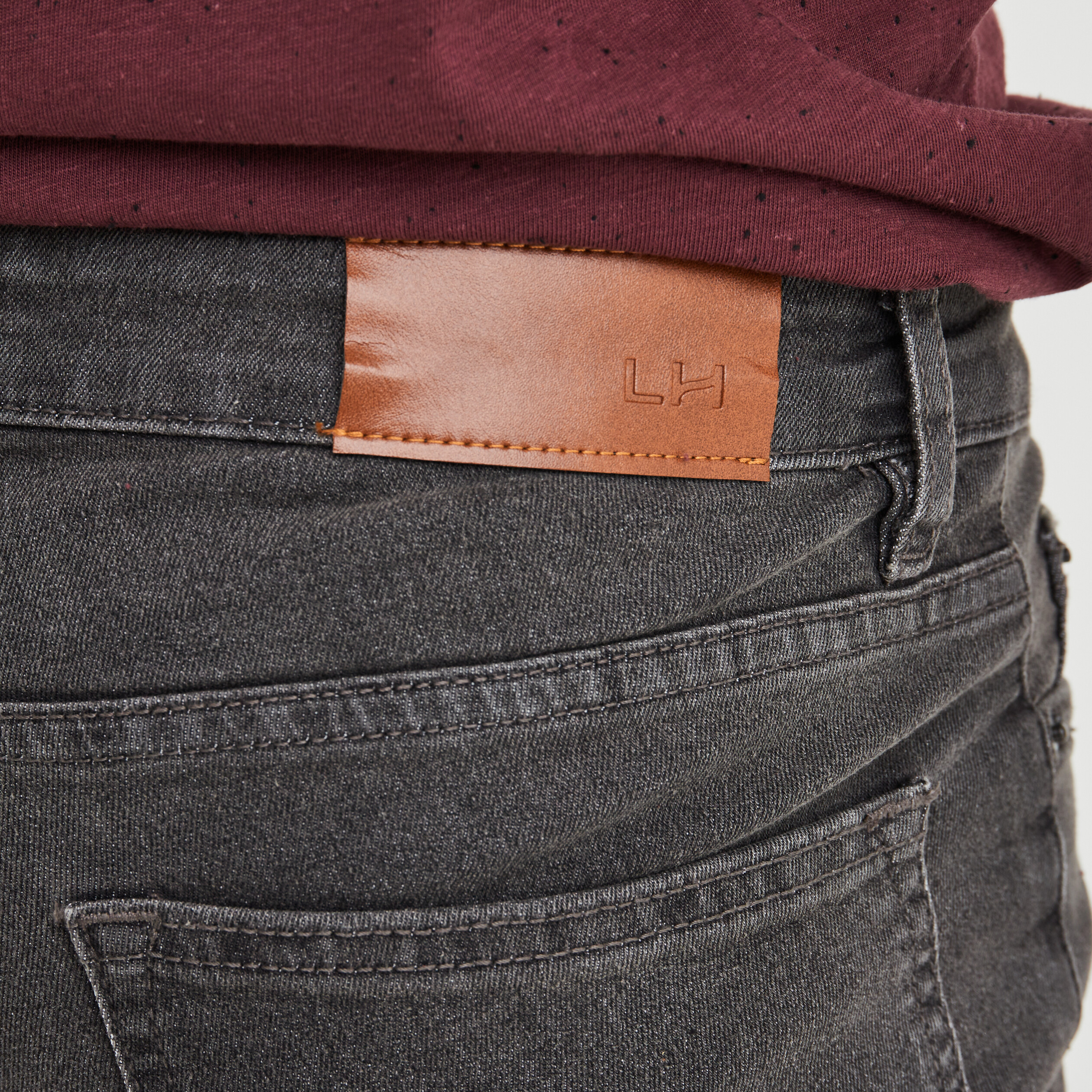 Jeans coupe skinny gris homme | La Halle