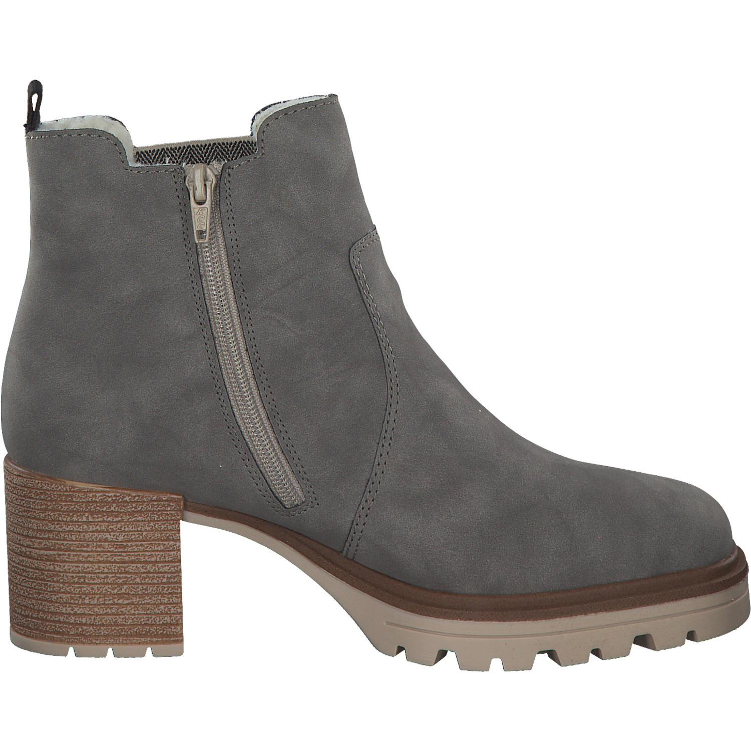 Rieker Y9071, Winterstiefeletten, Damen, Grau (Leinen)