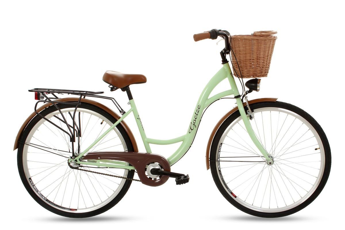 T&Y Trade Cityrad 28 Zoll Kinder Mädchen Damen City Fahrrad Bike Rad NEXUS CLASSIC Grün, 3 Gang Shimano, Nabenschaltung, Rücktritt, Gepäckträger, Licht, 3 Nexus Gang, Seitenständer, Korb