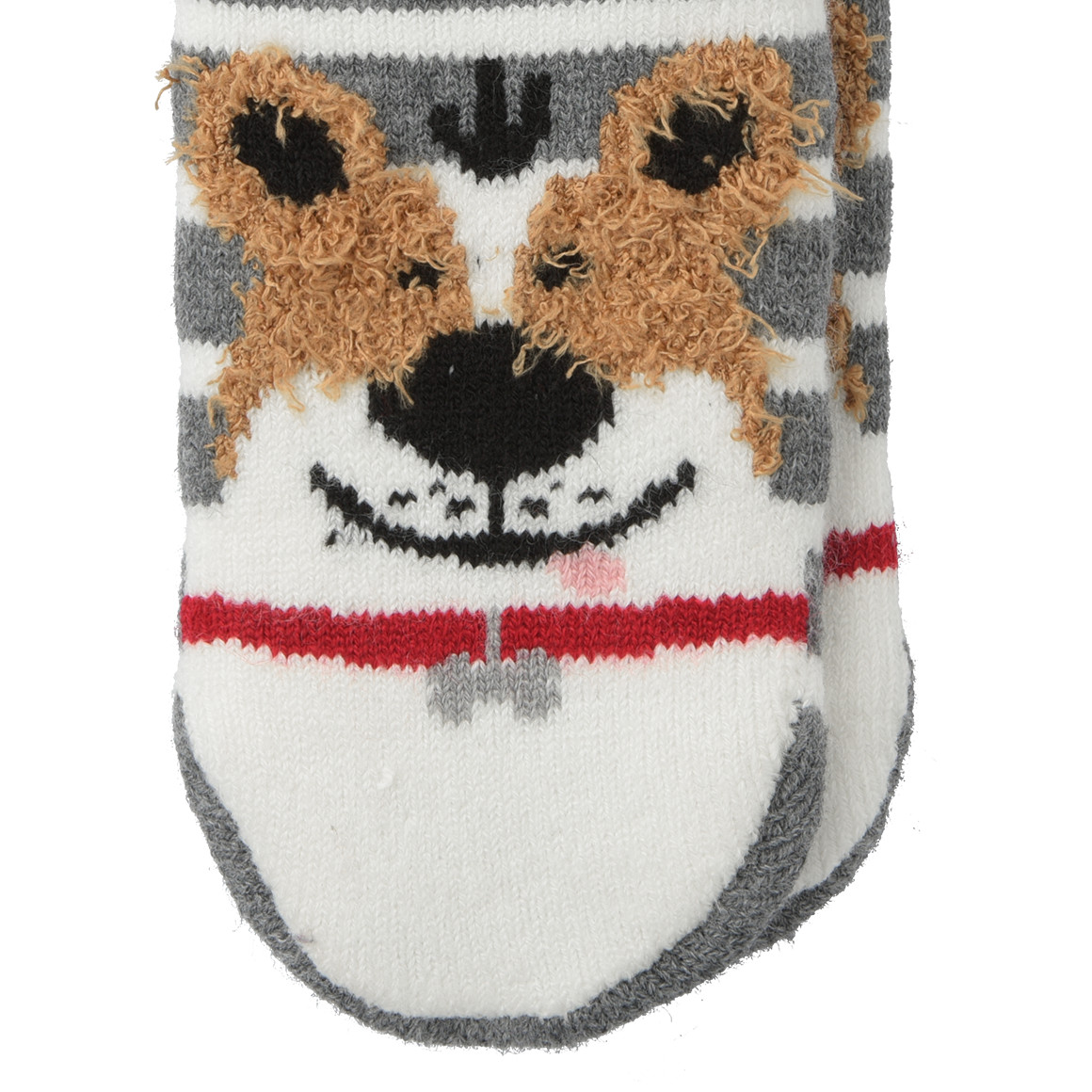 1 Paar Damen Kuschelsocken mit ABS-Sohle