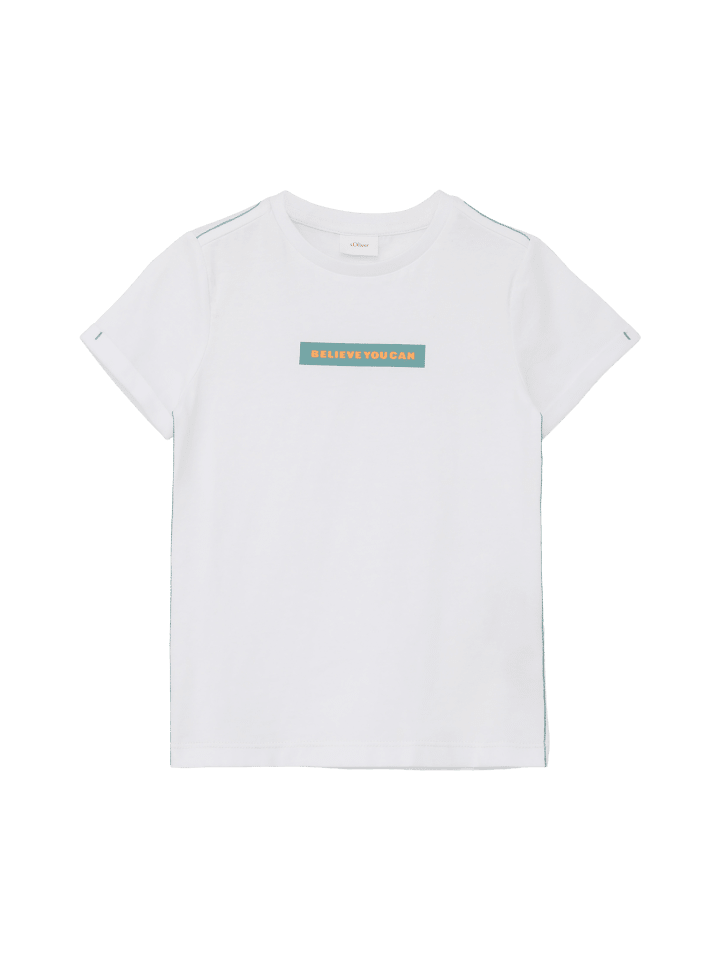 s.Oliver T-Shirt kurzarm in Weiß günstig kaufen