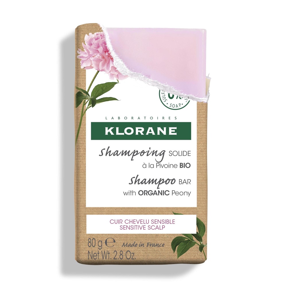 Klorane Pivoine Shampooing solide dès 3 ans 80g Shampooing Solide