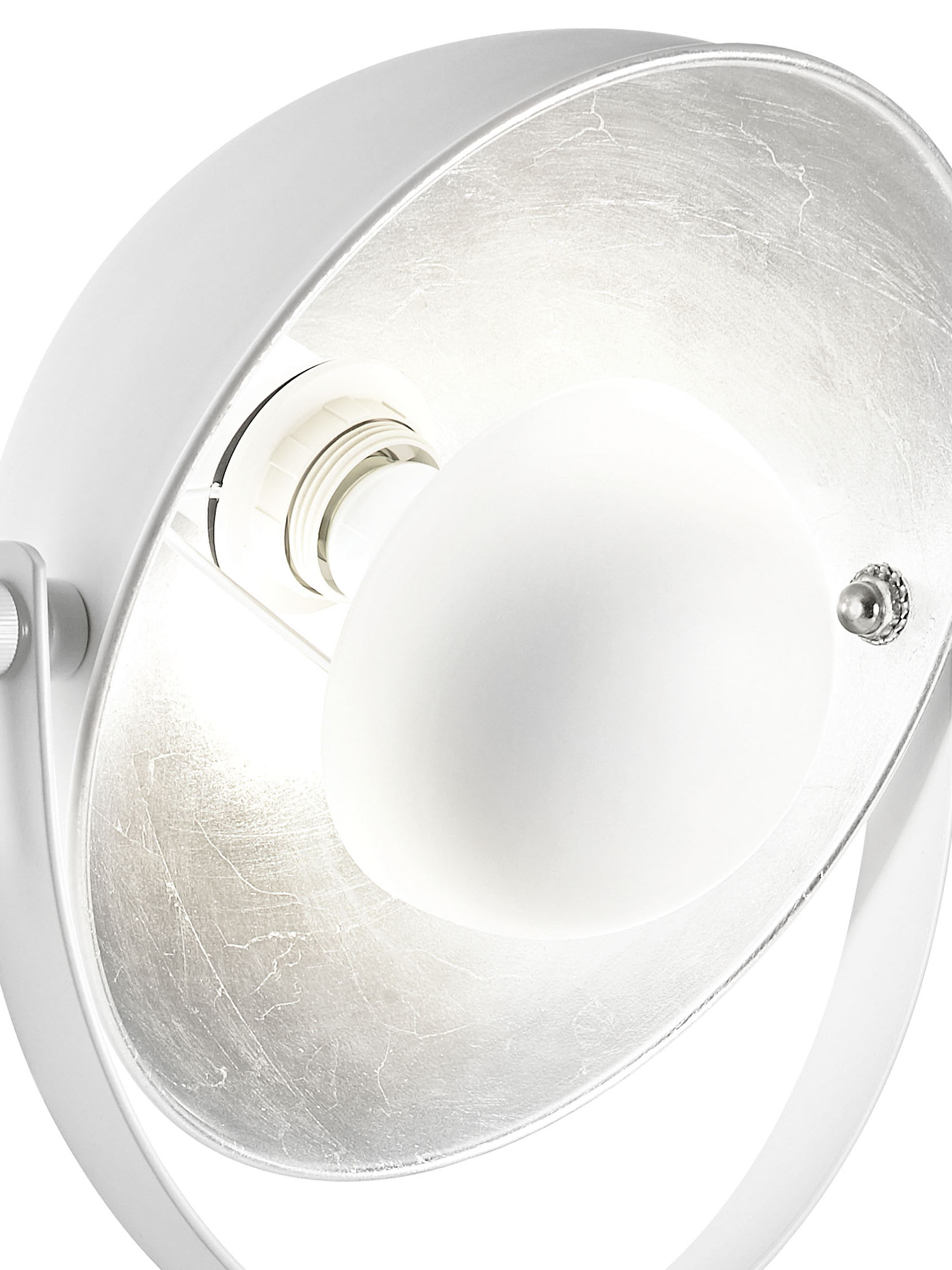 Flashes Tischleuchte, Weiss/Silber
