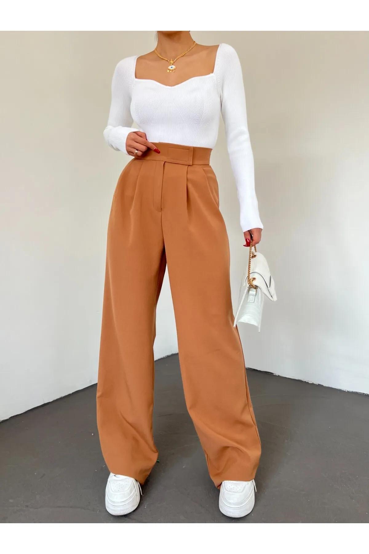 Modamorfo  Hose mit weitem Bein und Klettverschluss
