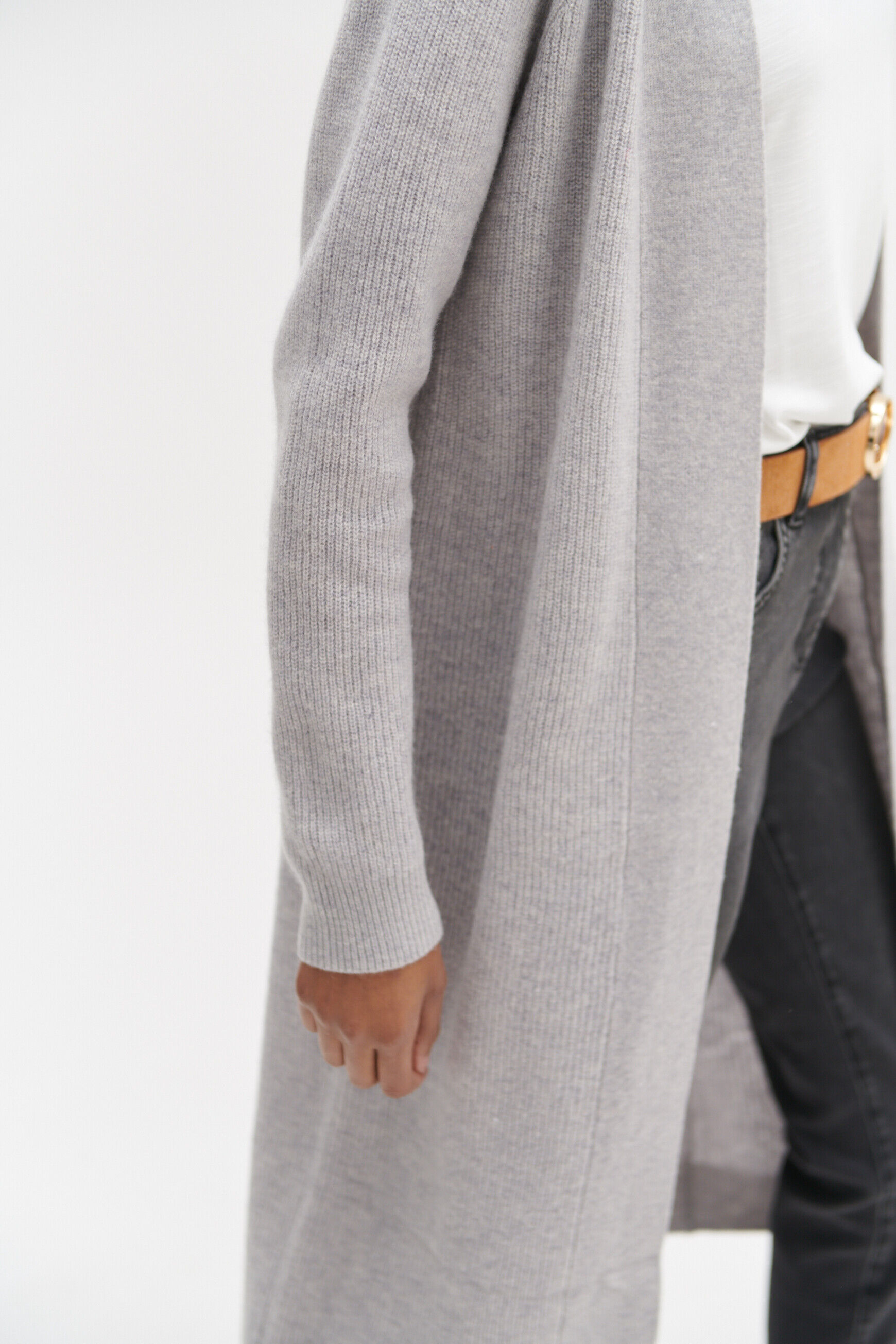 gilet garance gris clair femme