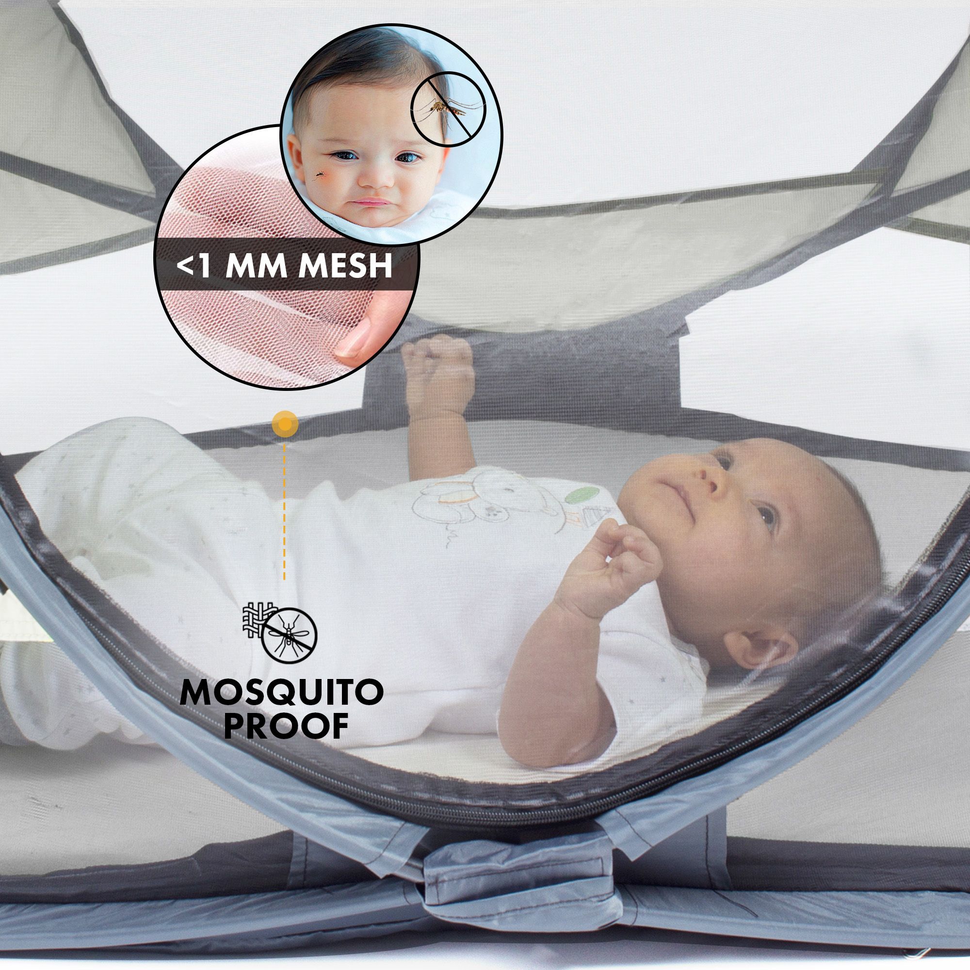 Deryan Baby Luxe Crème Campingbett