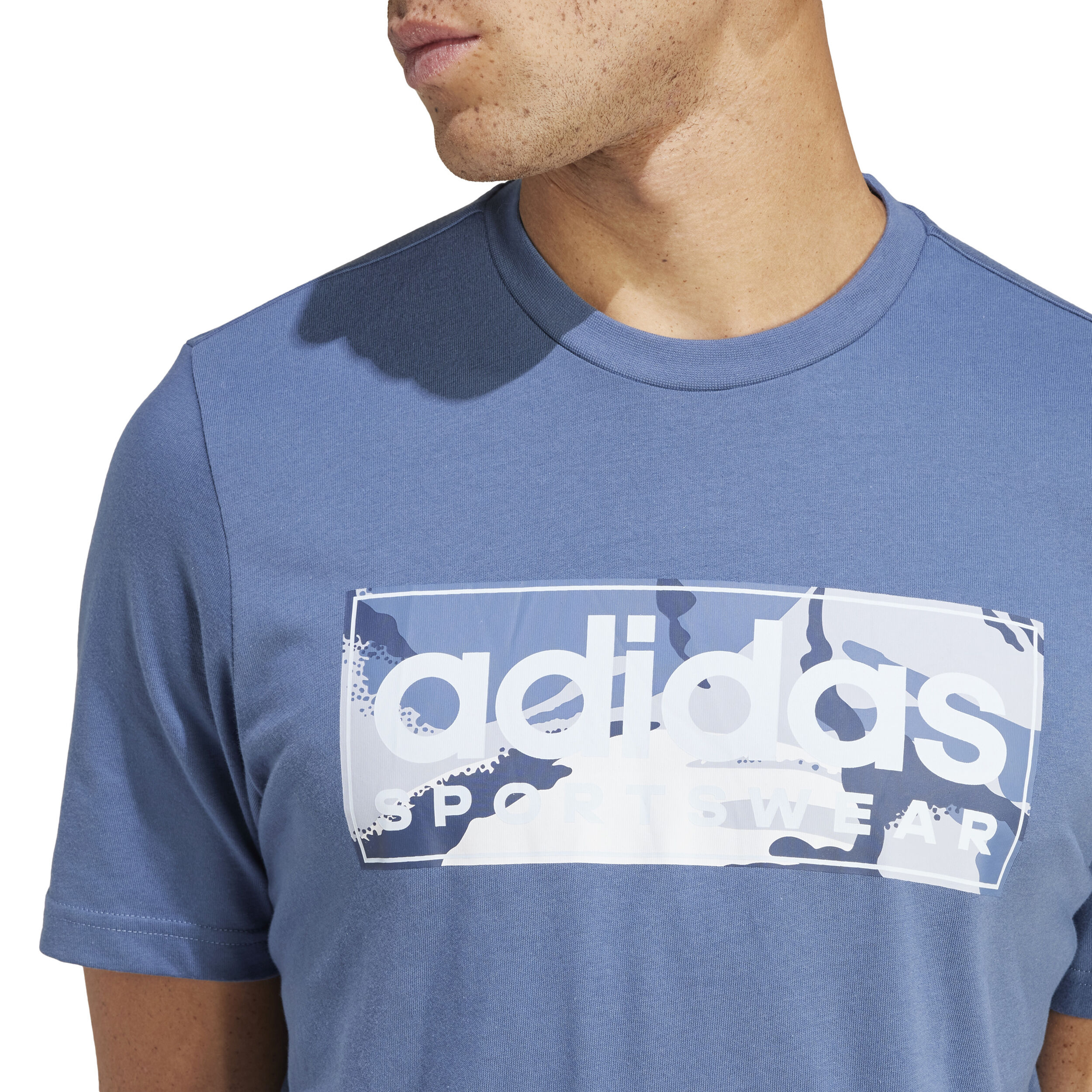 Camo Graphic 2 T-Shirt Herren - Blaugrau, Weiß