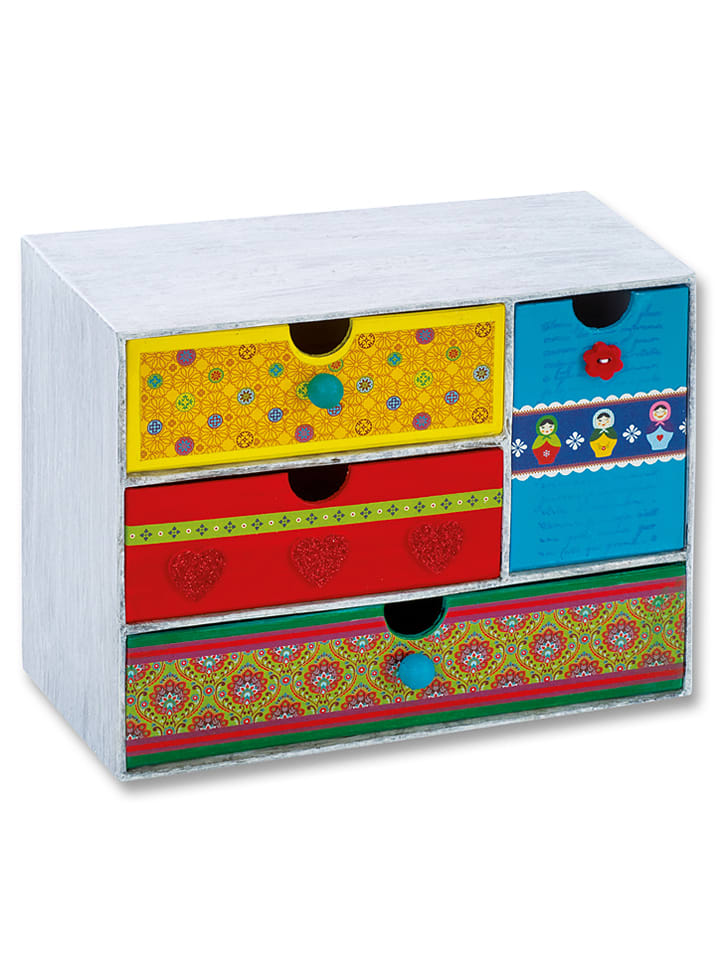 folia PAPER Tischkommode in Weiß - (B)21 x (H)16 x (T)9,6 cm günstig kaufen onesize