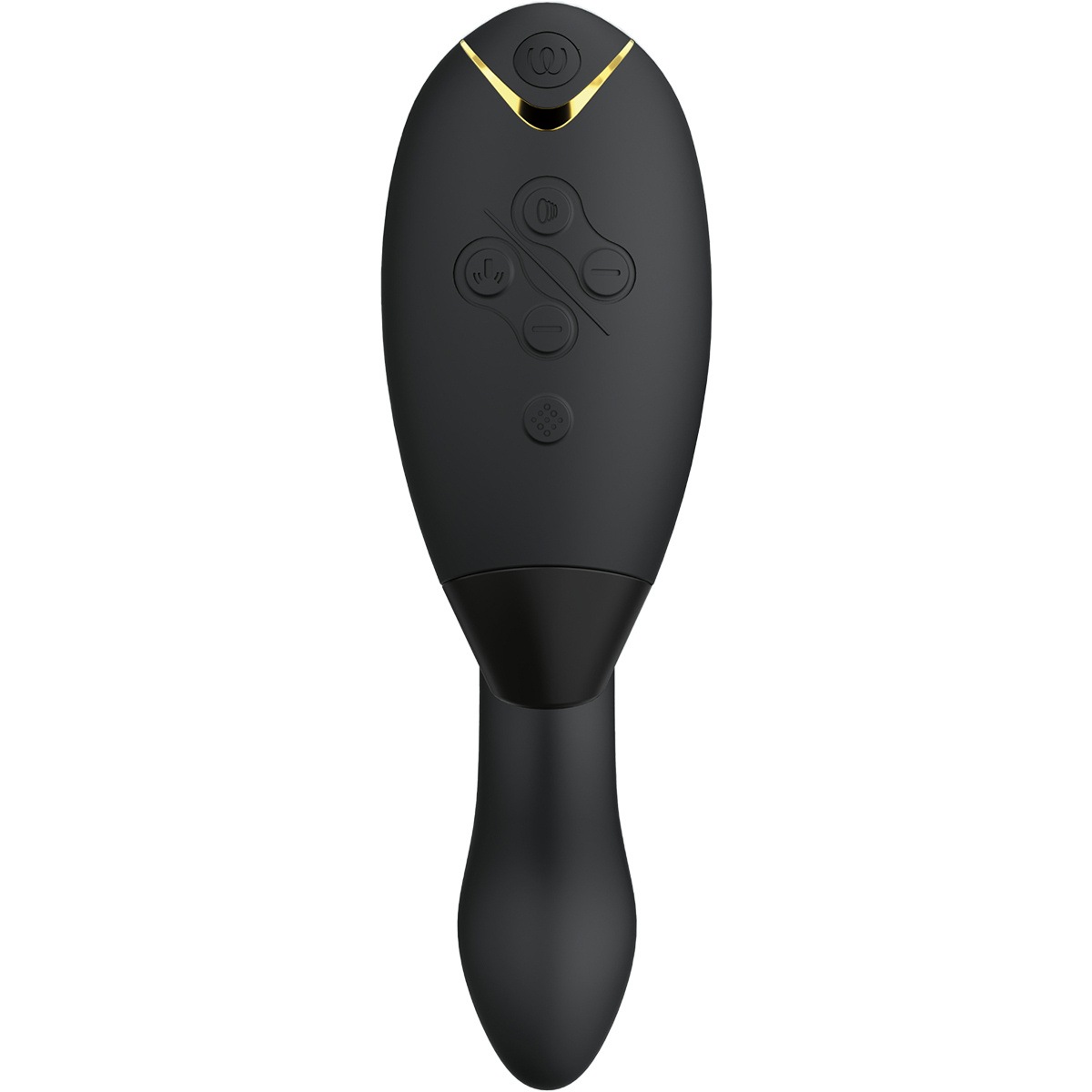 Black Luxuriöser Dual Stimulator Mit Pleasure Air Technologie Für Die Klitoris Und Vibration für den G-Punkt