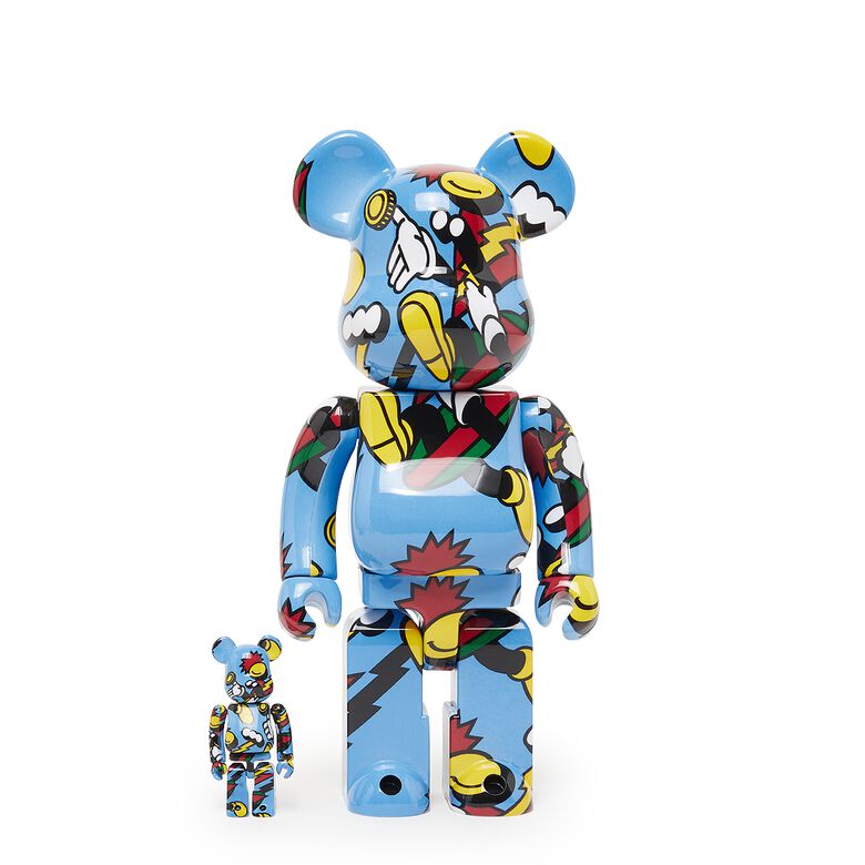 Medicom Bearbrick Grafflex 100%&400%set multicolor