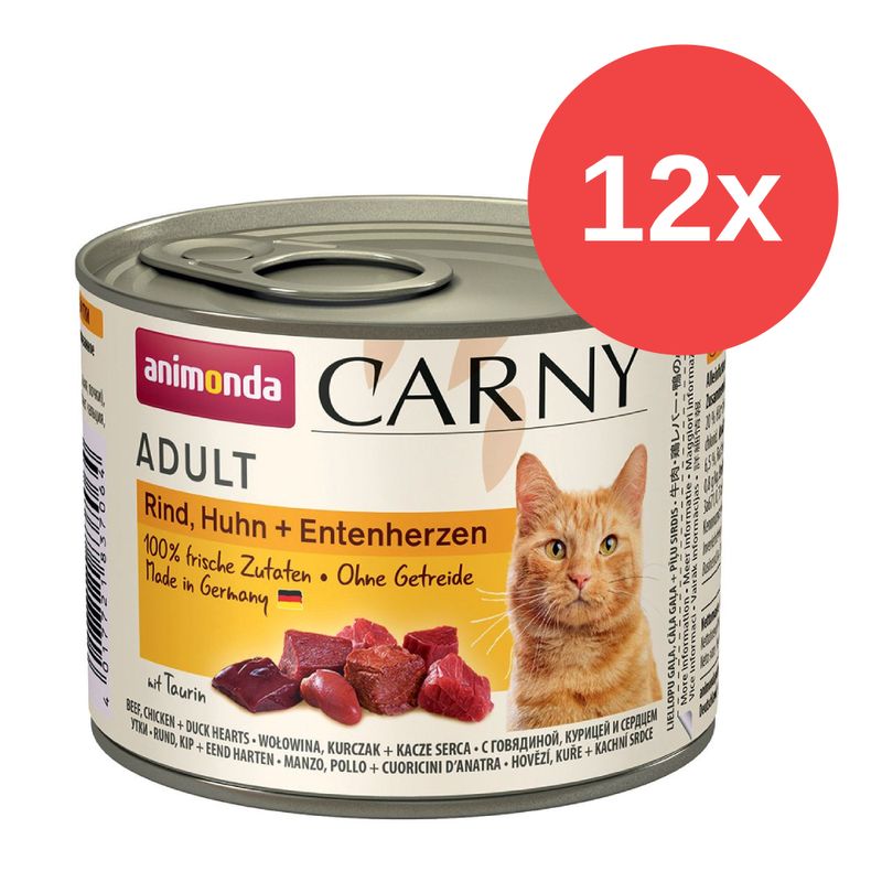 Mix-Sparpaket animonda Carny Adult 12 x 200 g zu TOP-Preisen % | bitiba