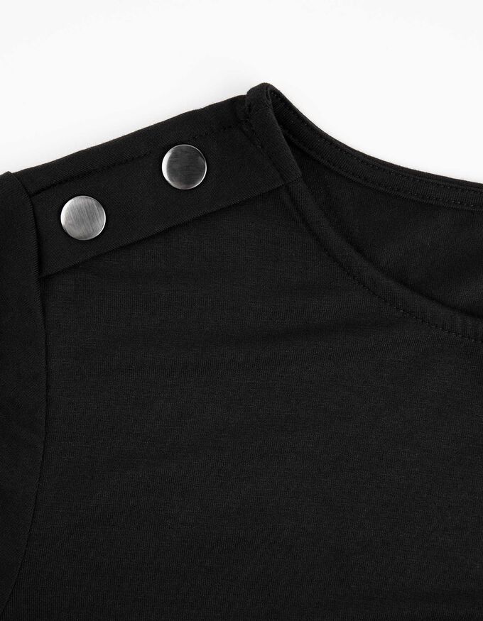 Langarmshirt - Zierknöpfe