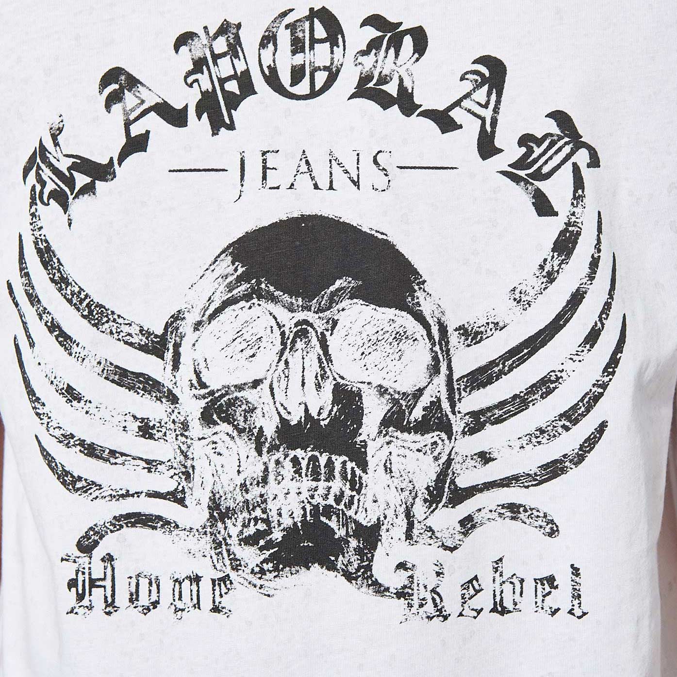 CHAD   T-shirt blanc tête de mort Homme