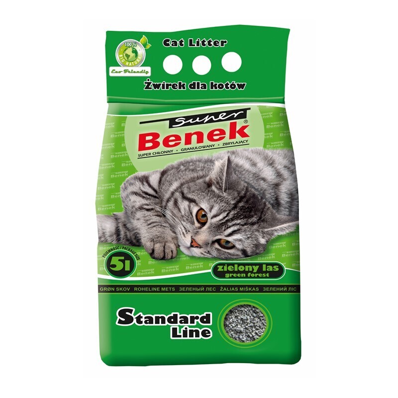 Benek Katzenstreu Benek Super Green Forrest Hygienestreu